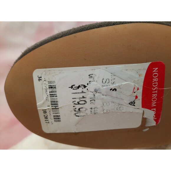 Halogen Scarlett Grey Suede Over Knee Boots Womens Size 8.5 Block Heel - Picture 10 of 12